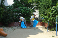 病院周辺の自主清掃活動