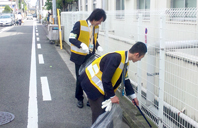 病院周辺の自主清掃活動