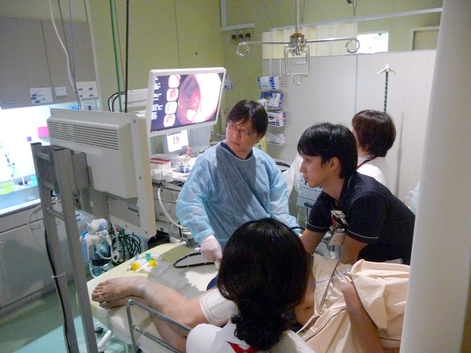 内視鏡センター　内視鏡検査中